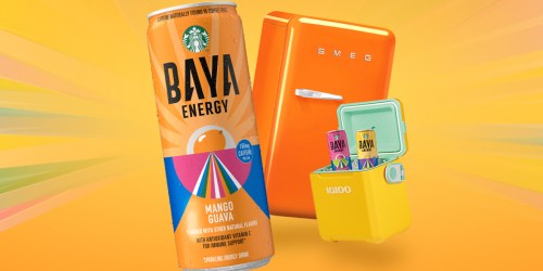 Starbucks BAYA Energy Drink Instant Win Game | Win Mini-Fridges, Coolers or Coozies