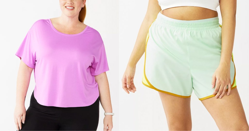 T-shirt and shorts - plus size