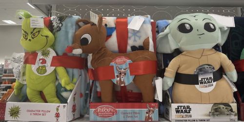 Character Pillow & Matching Throw Sets Only $18 at Target