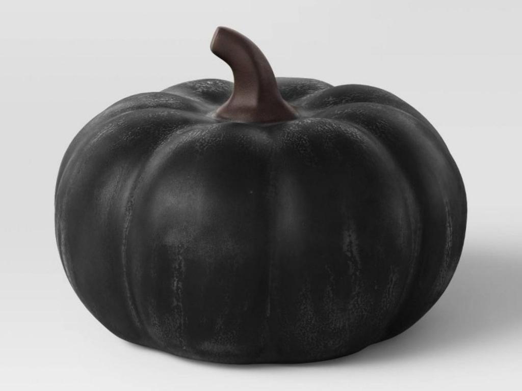 Threshold Small Black Ceramic Stoneware Pumpkin