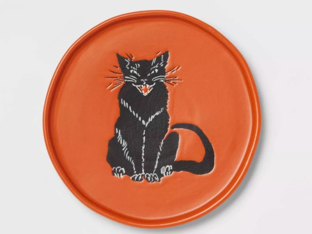 Threshold 6" Cat Stoneware Appetizer Plate