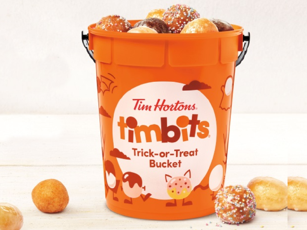 Tim Hortons Trick-or-Treat Bucket Filled w/ Timbits Just $9.99 | Hip2Save