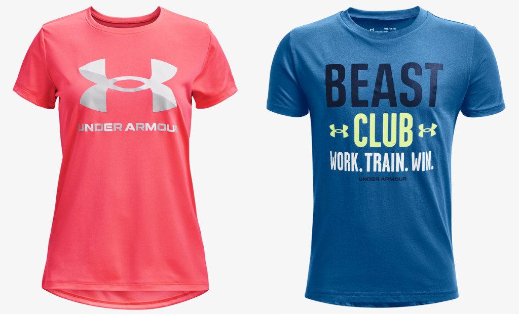 two under armour tops