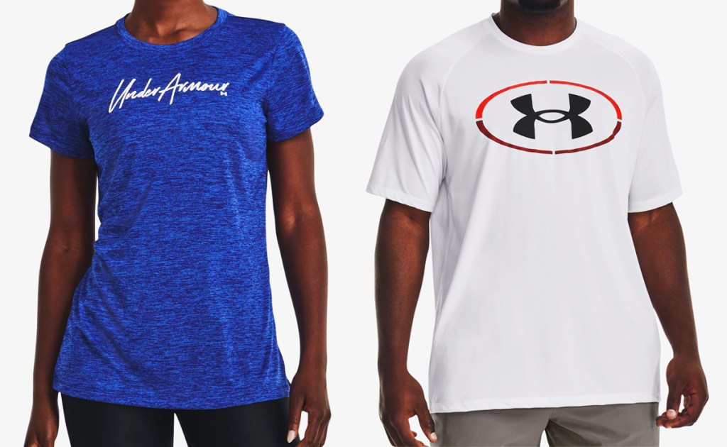 two under armour tops