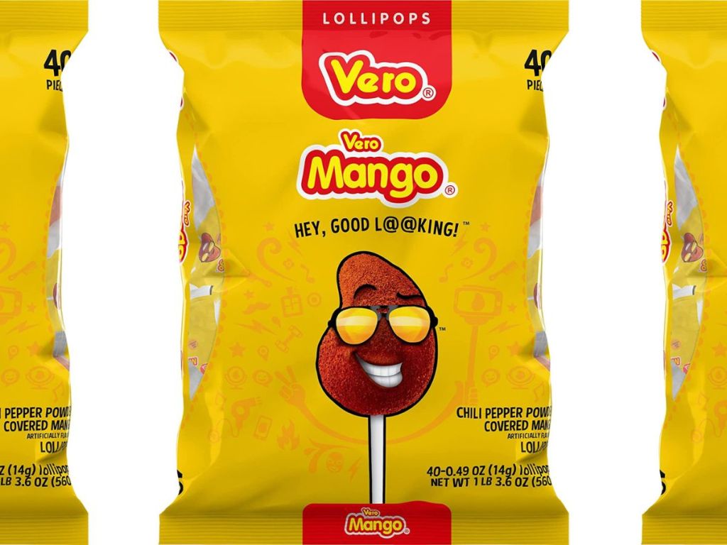 Bag of Vero Mango Lollipops