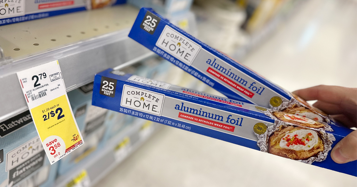 Aluminum Foil 25 Sq Ft JUST 1 at Walgreens (InStore or Online) Hip2Save