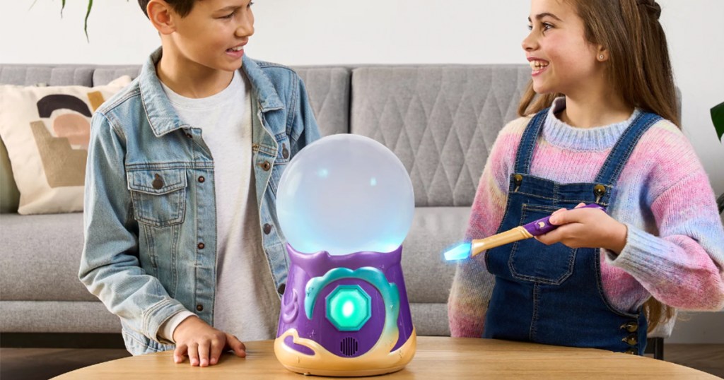 Magic mixies crystal ball with two kids