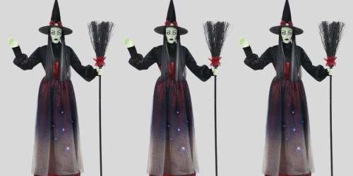 Walmart Halloween Decorations Clearance | Way to Celebrate 6′ Animated Witch Only $39.75 Shipped (Reg. $159) + More