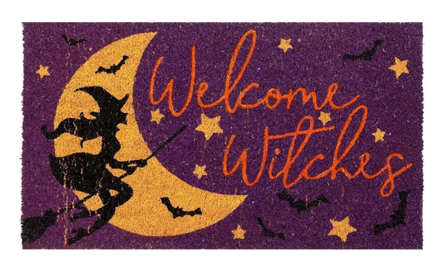 Welcome Witches Halloween Door Mat from Amazon