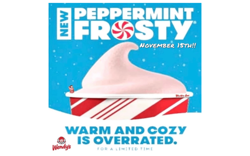 Rumor Has It Wendy's is Releasing a Peppermint Frosty This Year