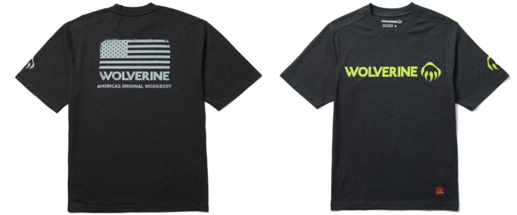 Wolverine flag tee and graphic tee