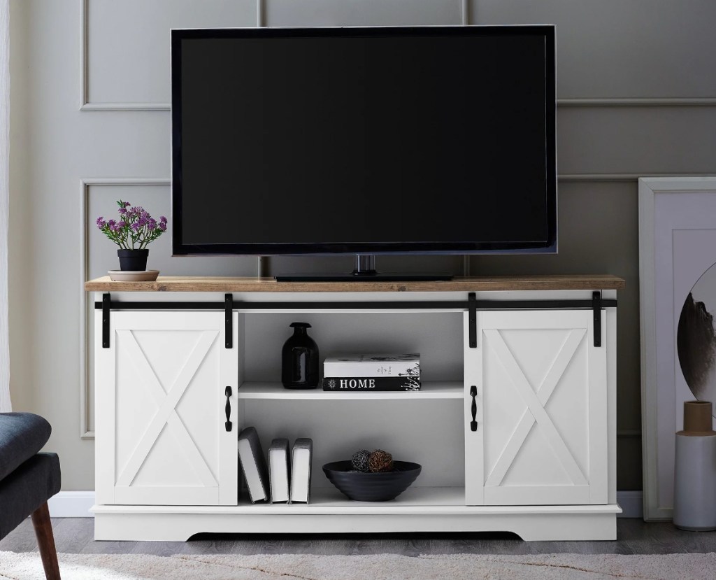 Woven Path TV Stand