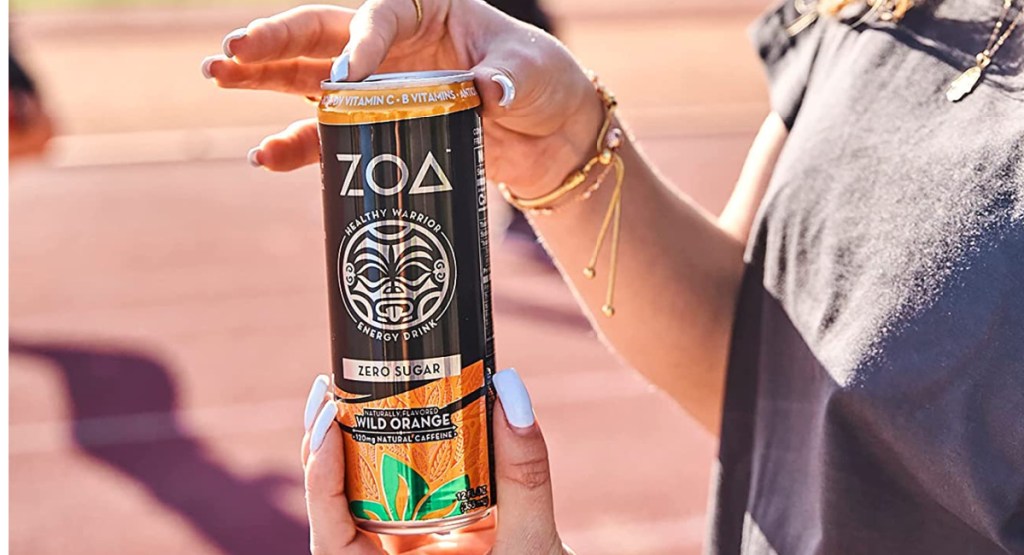 ZOA Energy Drink 12oz in Wild Orange 