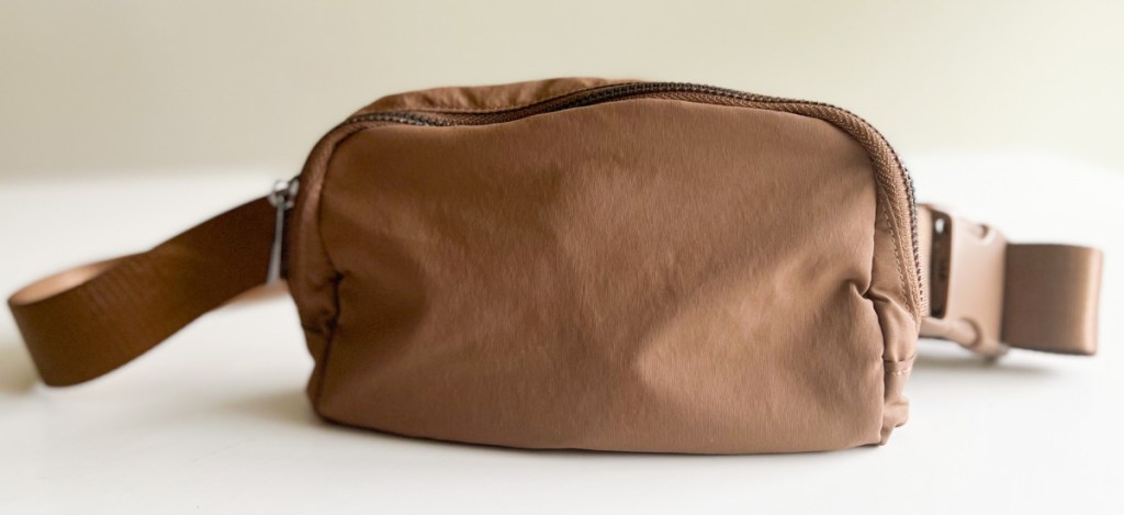 brown belt bag