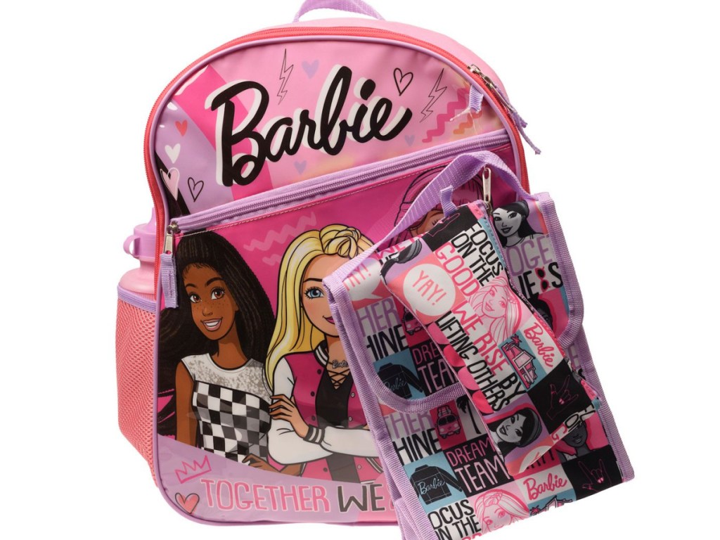 barbie backpack set