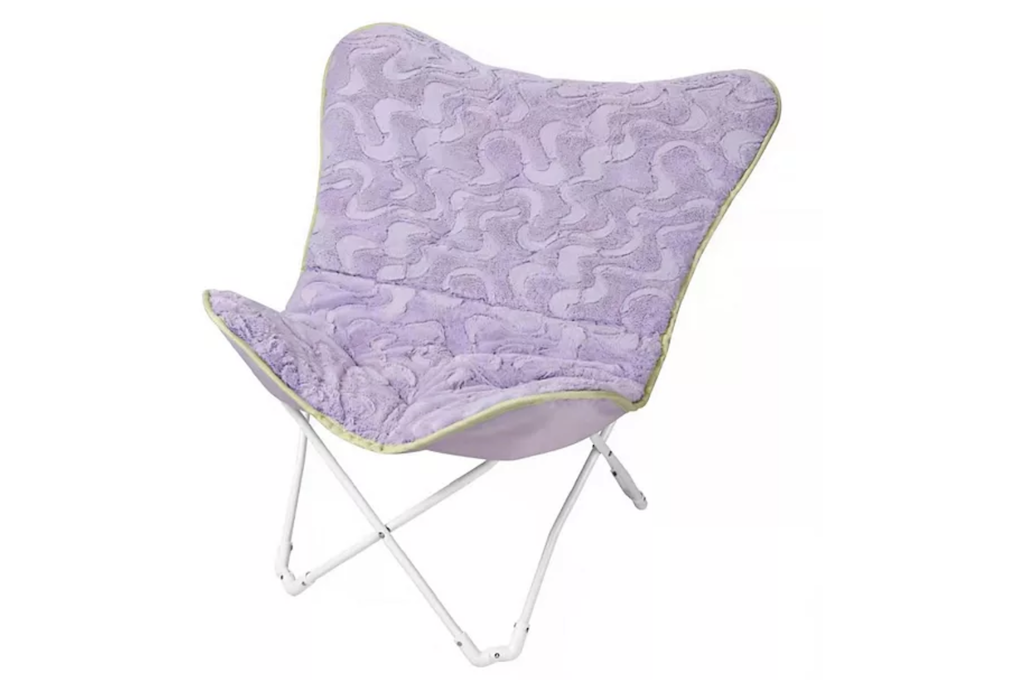 purple butterfly chair 