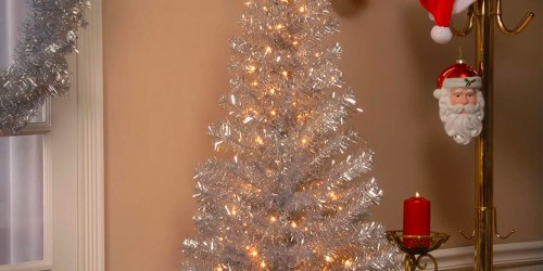 4-Foot Tinsel Artificial Christmas Trees from $12 on Amazon (Regularly $45)