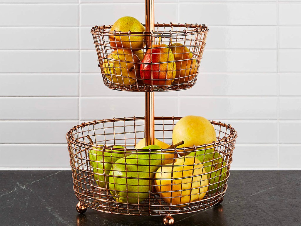 crate and barrel fruit stand