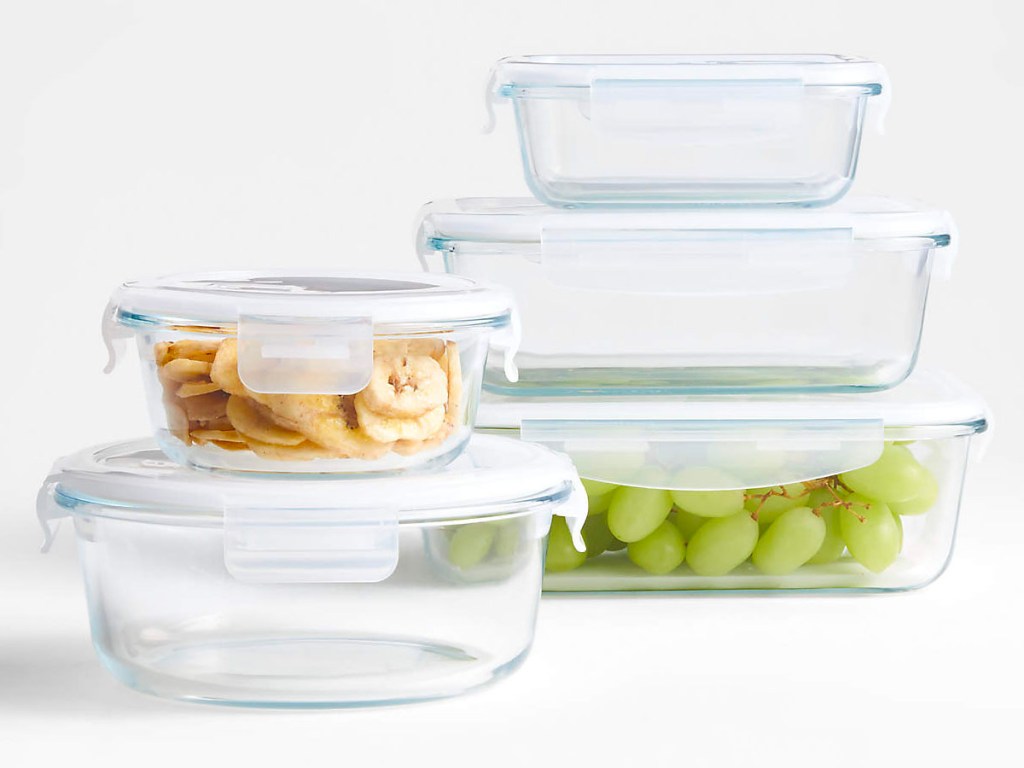 crate and barrel food storage 