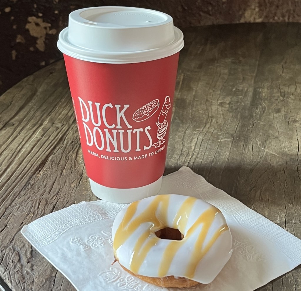 coffe and a doughnut