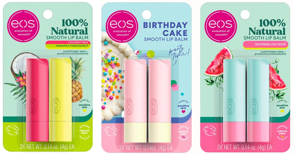 eos 100% Natural Lip Balms