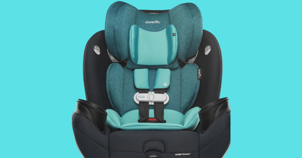 teal Evenflo carseat