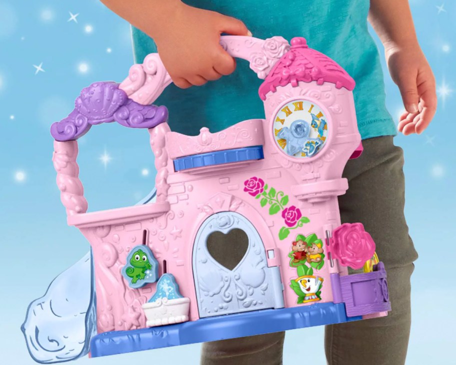 hand carrying princess castle