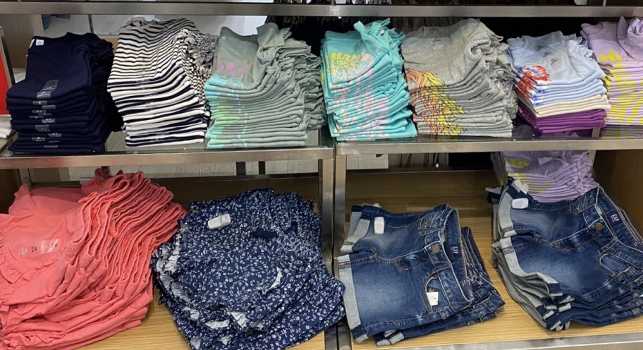 gap kids clothes in a store 
