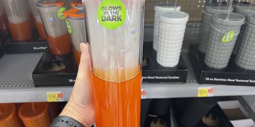 These $6.98 Walmart Halloween Tumblers Drip Colors When Tipped & Glow-in-the-Dark