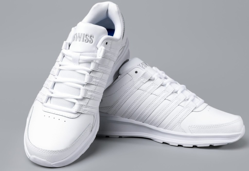 white k-swiss sneakers
