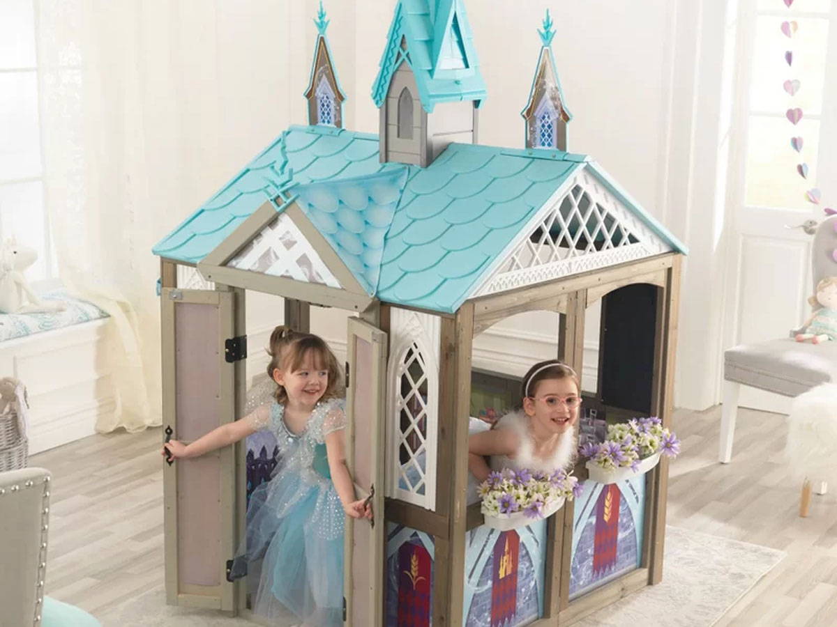 KidKraft Disney Frozen Wooden Playhouse Only 281 Shipped Reg 500   Kidkraft Disney Frozen Caslte 