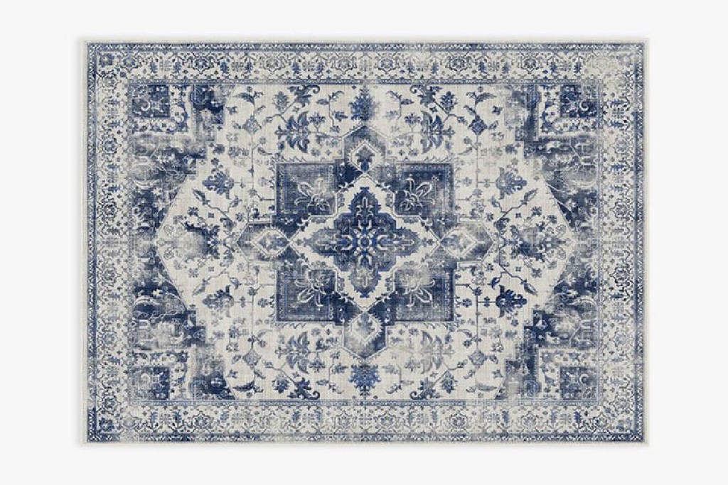 kira delft blue ruggable rug