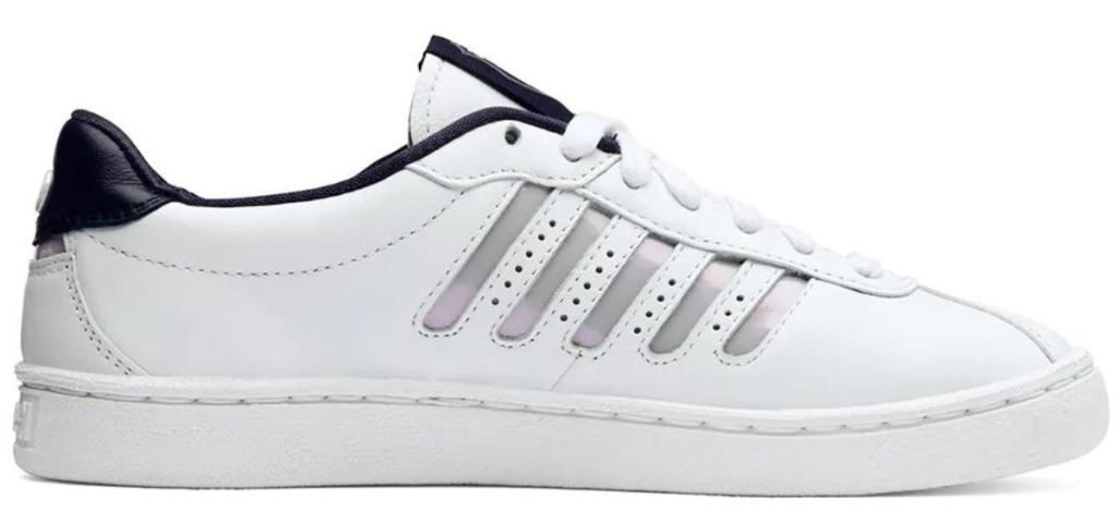 white and silver kswiss shoes
