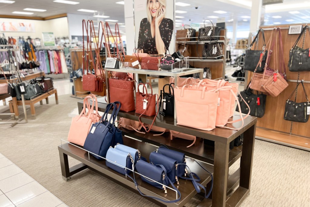 purses in store at kohls
