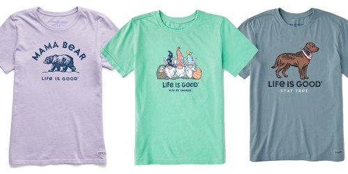 Life is Good FREE Shipping Sitewide | Score Tees for the Family from $7.99 Shipped (Reg. $19)