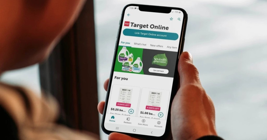 linking Target to Ibotta on mobile phone
