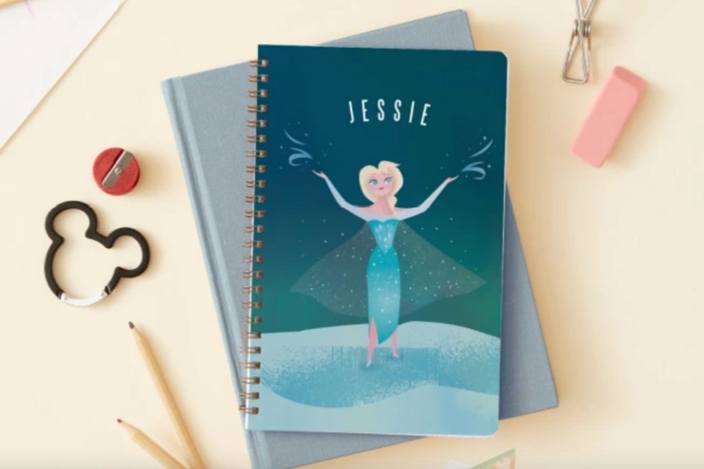 Disney minted elsa on notebook