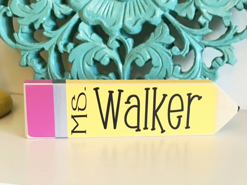 ms walker pencil personalized