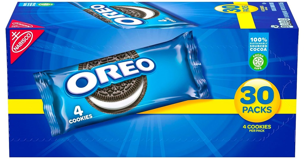 OREO Snack Packs 30-Count Only $10.50 on Amazon | Great for Work ...