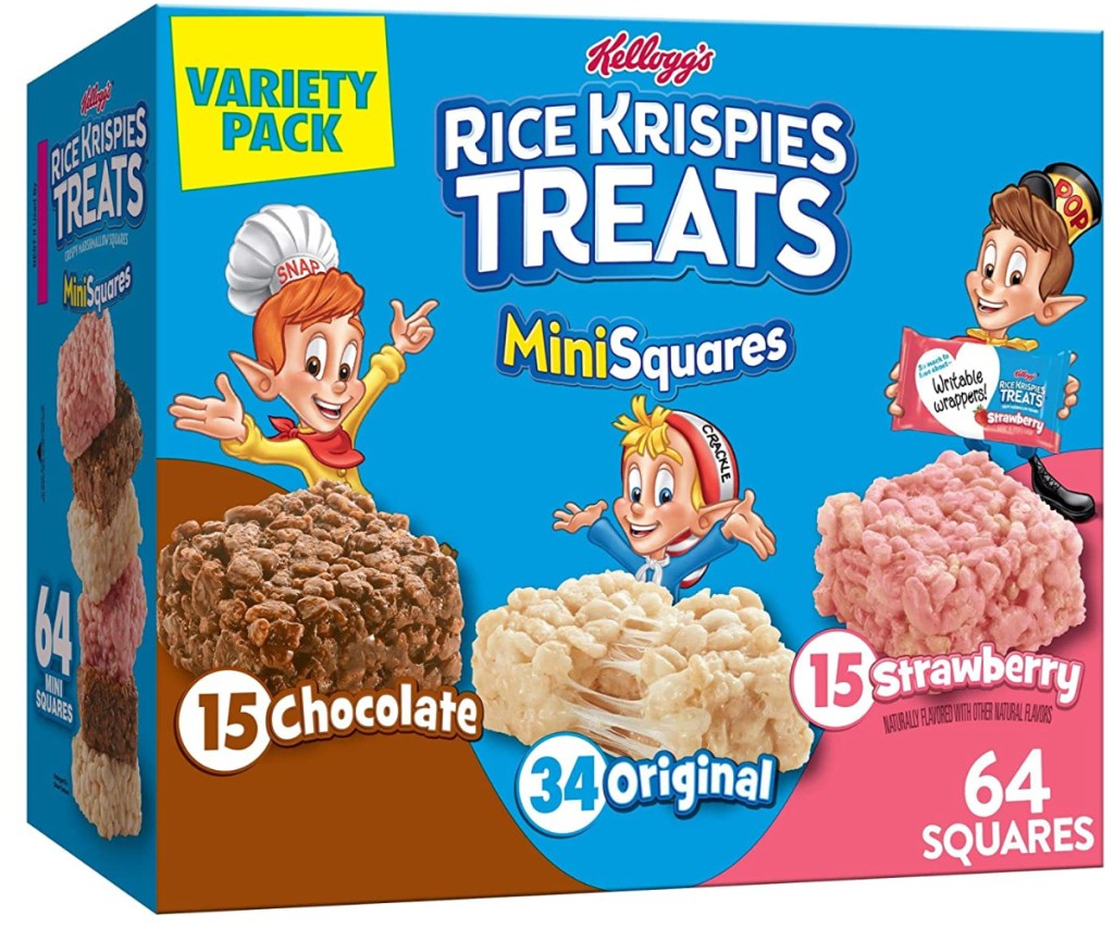 Rice Krispies Treats Mini-Snack Bars 64-Count Variety Pack Only $8.66 ...