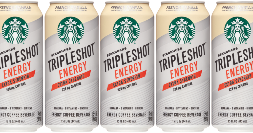 5 cans of Starbucks Triple Shot