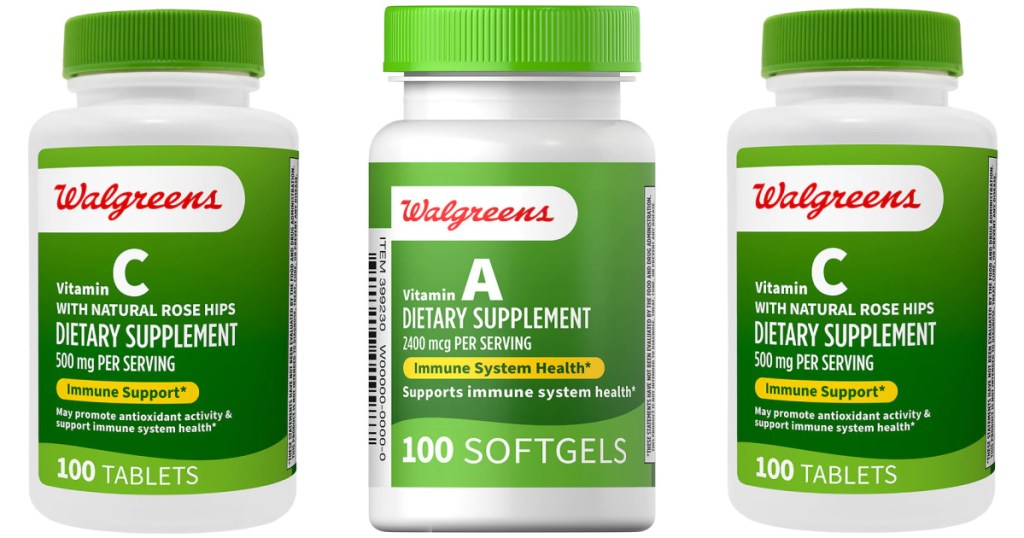 *HOT* Walgreens Vitamins & Supplements from 14¢ Per Bottle