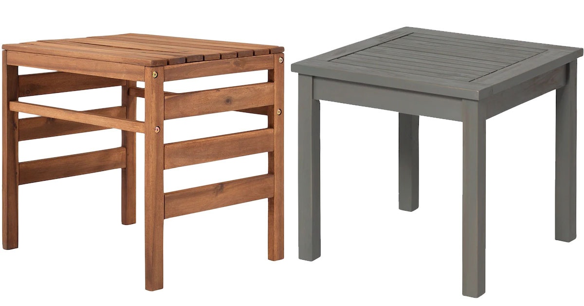 two side by side stock images of walker edison end tables