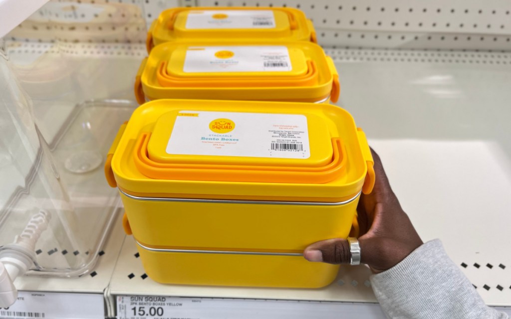 target yellow bento boxes