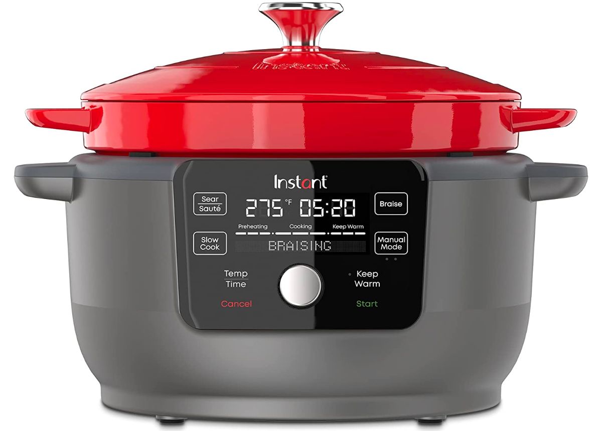 6quart instant pot dutch oven in red 