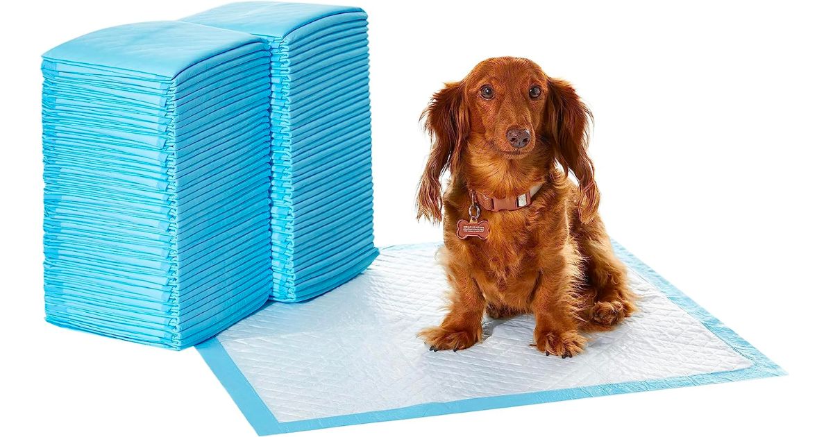 Amazon basics reg sized puppy pee pads