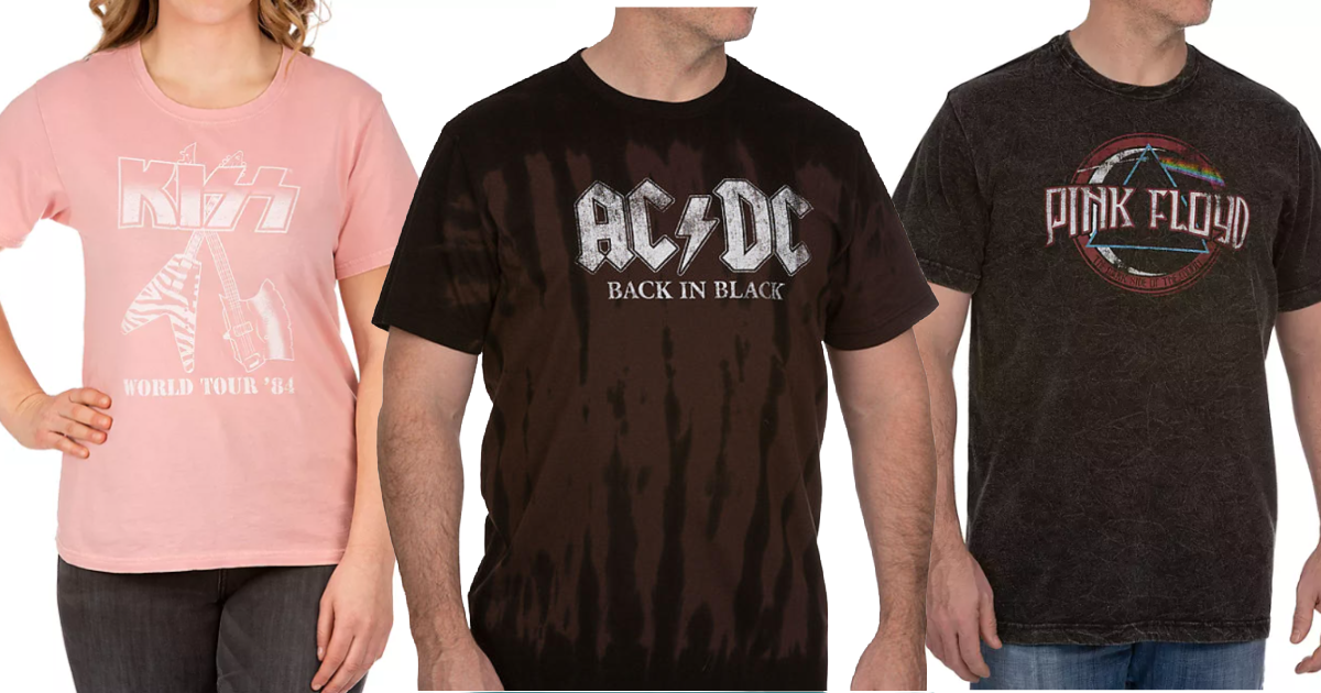 Sam's Club Clothes Clearance | Men's Rock Band Graphic Tees Only 