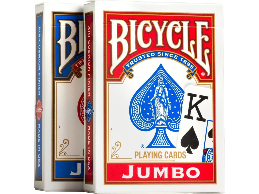 مجموعة أوراق اللعب دراجة جامبو 2 حزمة