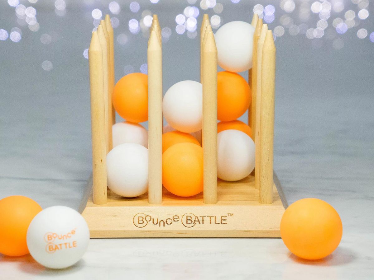 Bounce Battle Wood Edition Game Set
