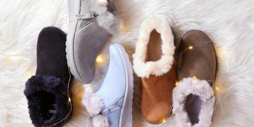 Over 50% Off Bzees Faux Fur-Lined Booties for New HSN Customers